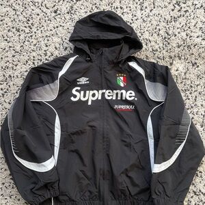 Supreme Black and Gray Windbreaker